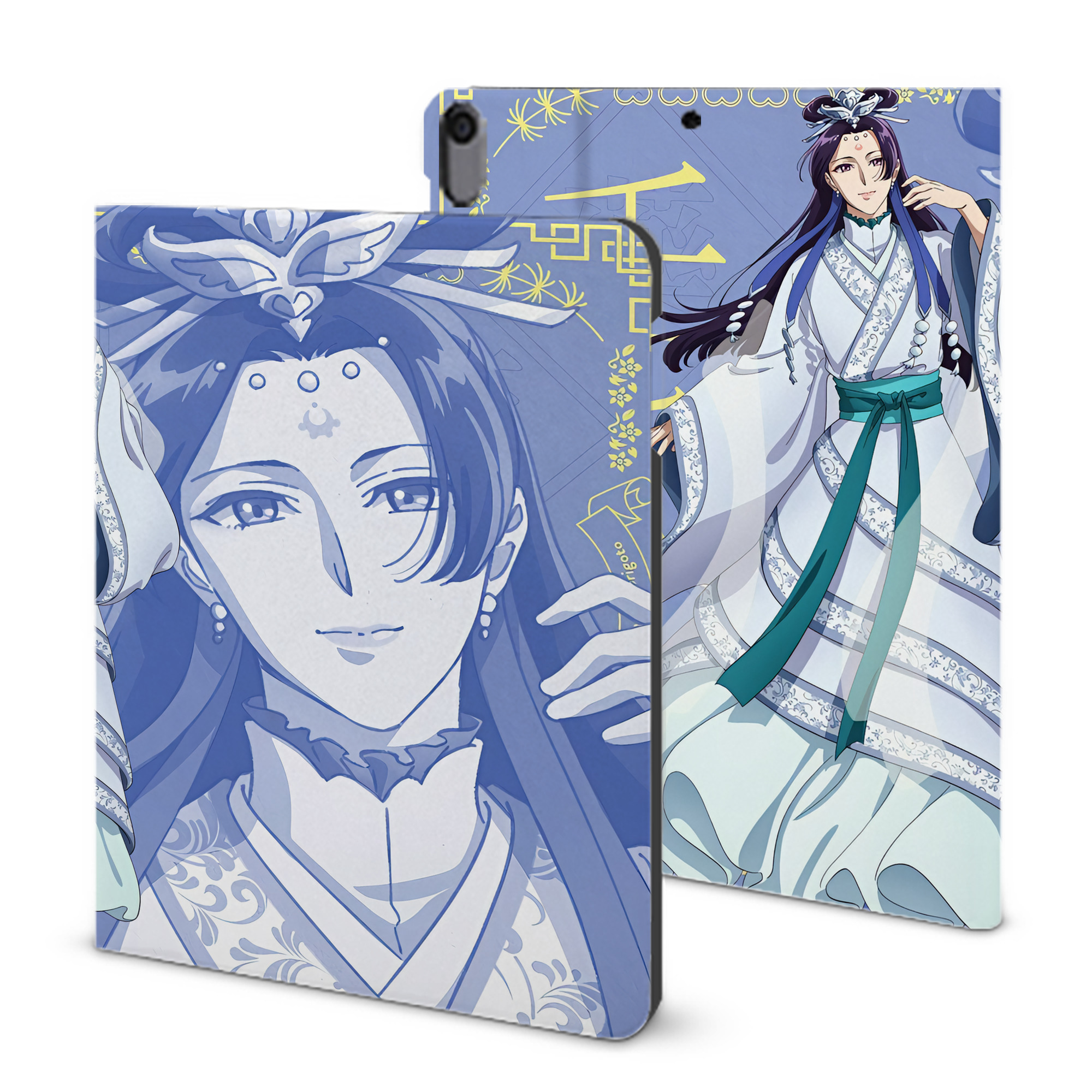 （画像用） 薬屋のひとりごと The Apothecary Diaries IPad ケース ブック型 PUレザー TPU 耐衝撃 軽量 薄型 ペン収納なし 全面保護 IPad 各モデル対応